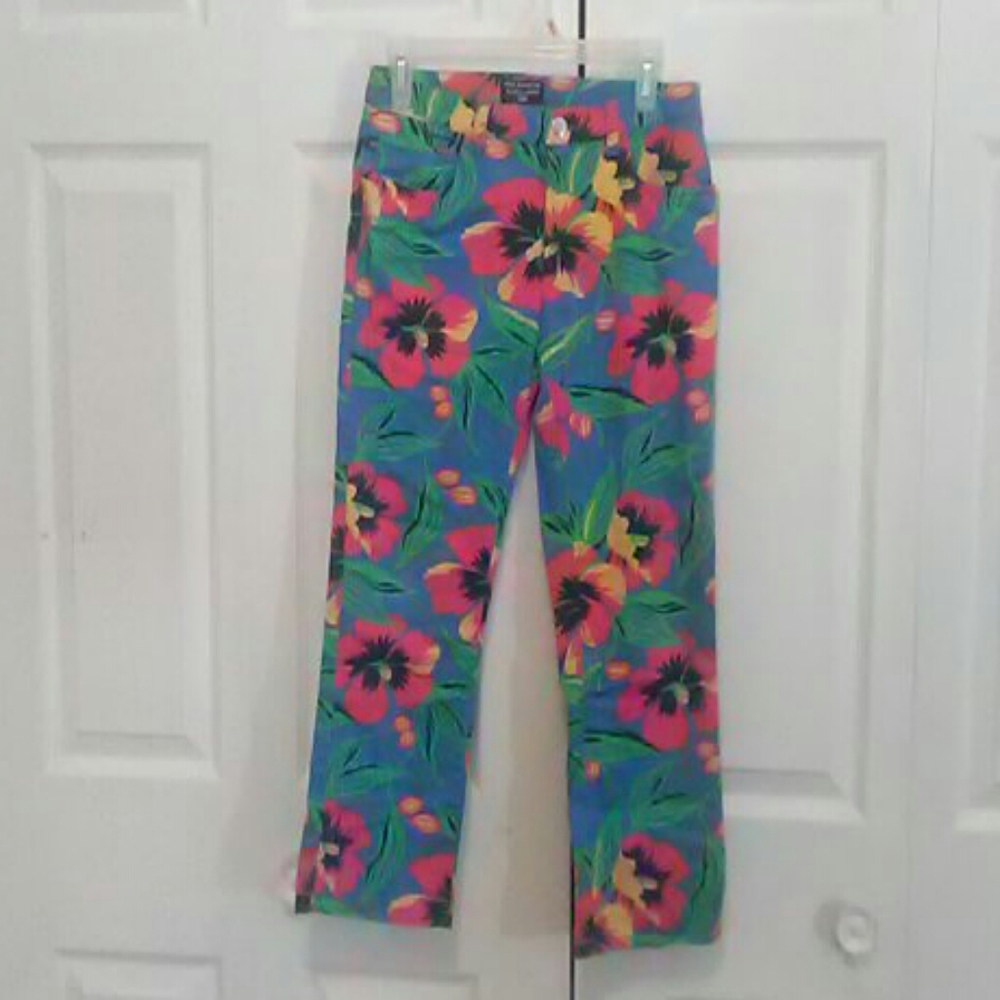 Polo Ralph Lauren tropical flower capris size 2